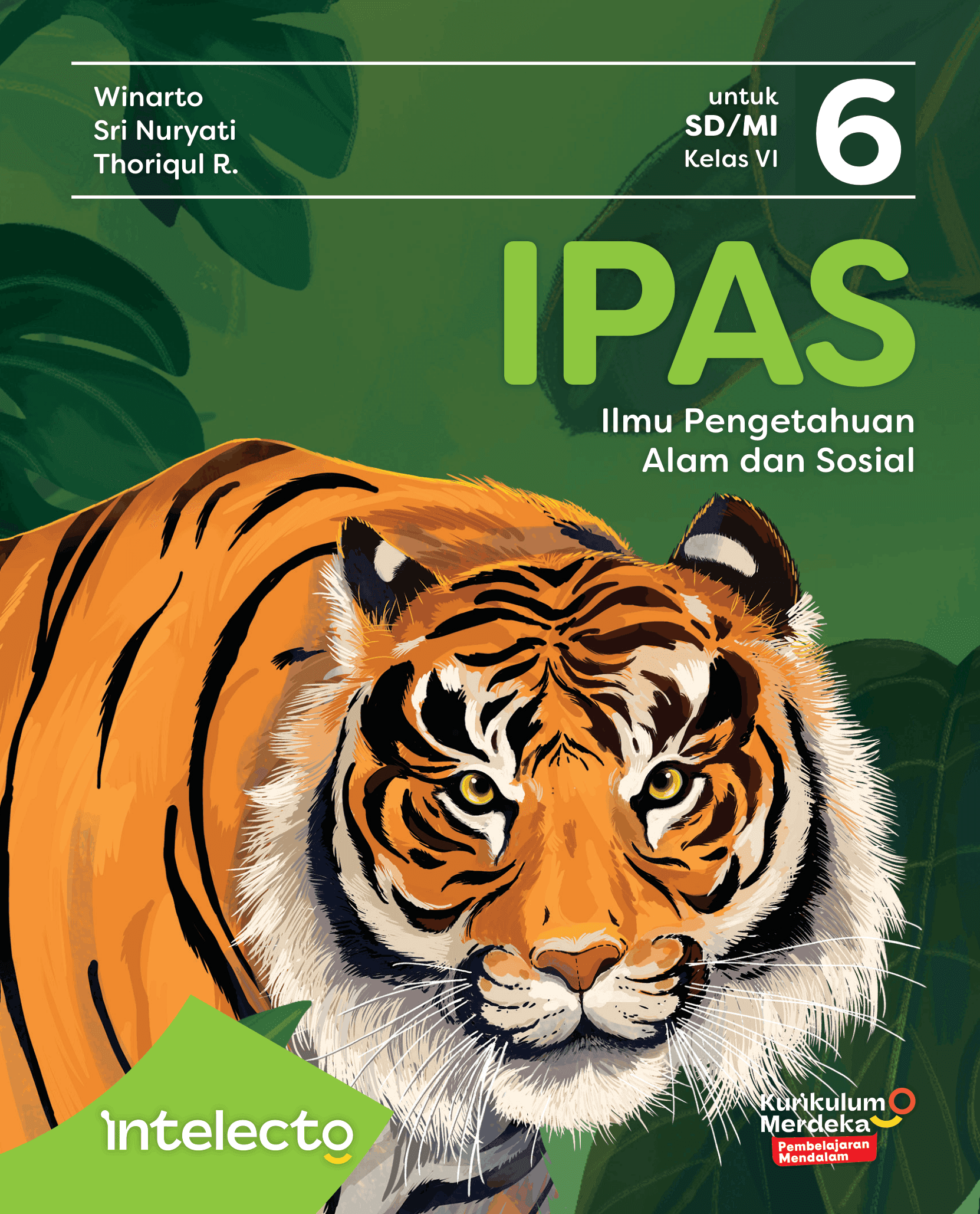 Sampul Ilmu Pengetahuan Alam dan Sosial (IPAS) untuk SD/MI Kelas VI - Intelecto Erlangga