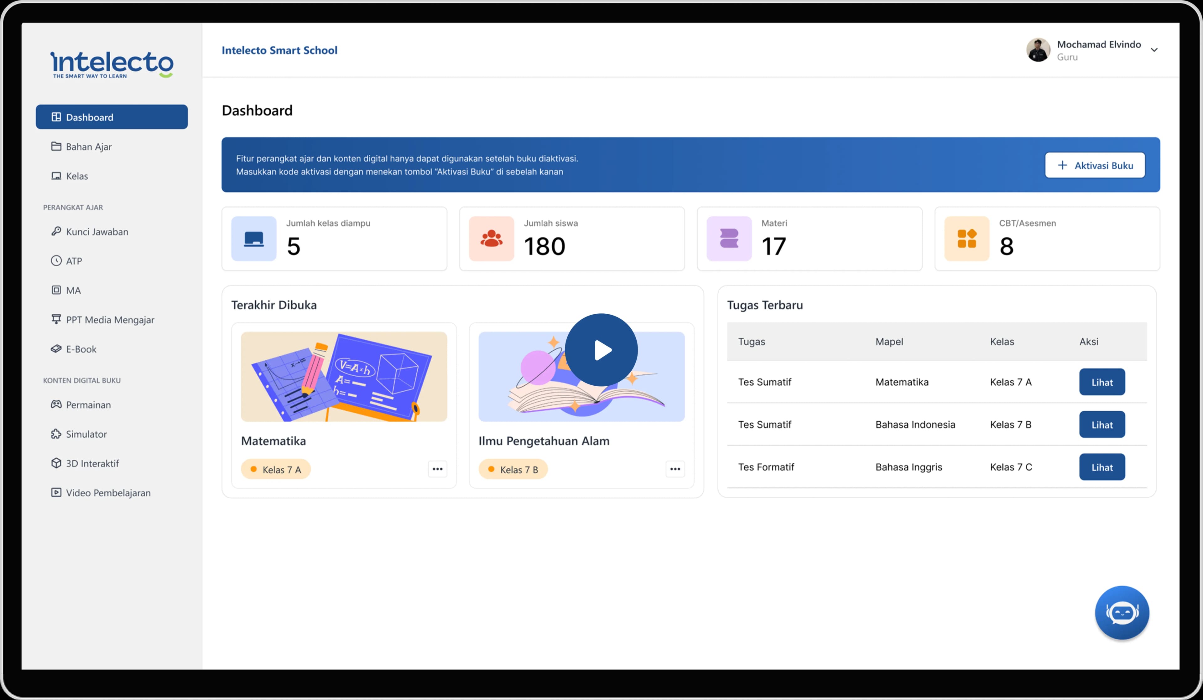 Pratinjau video Intelecto LMS+